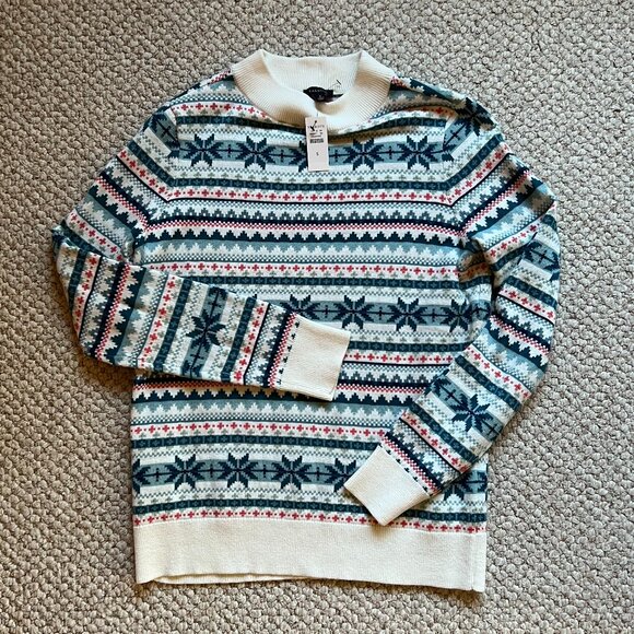 TALBOTS - Fair Isle Mockneck Pullover -- NEW with Tag - Picture 6 of 12